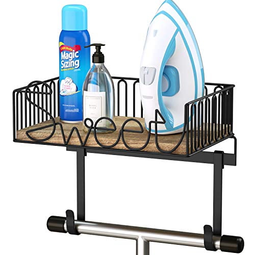 Sriwatana Ironing Board Hanger Wall Mount Iron Holder With Wooden Base Com - Iron Board Wall Mount Holder Sriwatana Ironing Board Hanger Wall Mount Iron Holder With Wooden Base Com - Iron Board Wall Mount Holder