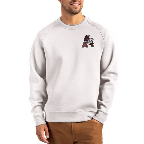 Men's Cutter & Buck Gray Arkansas Razorbacks Roam Recycled Pullover