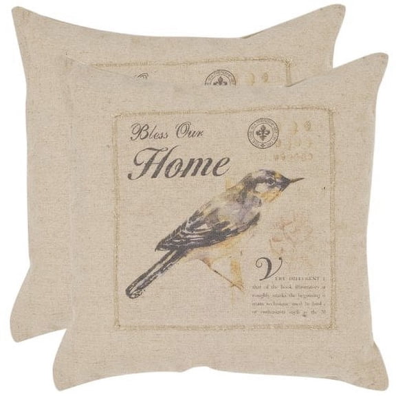 Safavieh Rio Linen Throw pillow (Set of 2)
