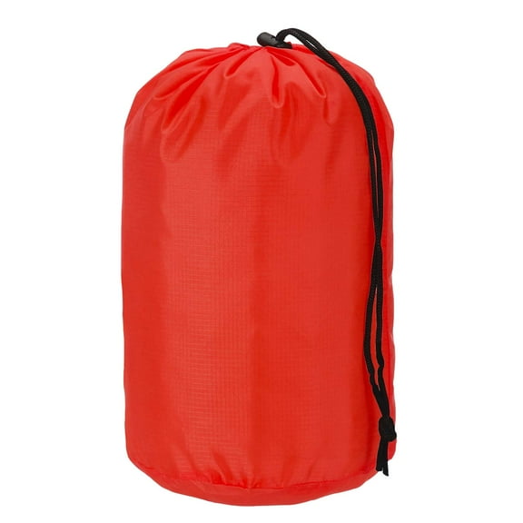 Uxcell Stuff Sack, Nylon Waterproof Storage Sacks Portable Drawstring Dry Stuff Bag Gear Organization with Toggle, 7x13Inch Fit for Backpacking Camping Traveling Hiking(Red)