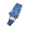 thumbnail image 4 of Hessimy Girl'S Flare Jegging Jeans Cargo Pants Big Kids Girls Painted Jeans Girls Fashionable And Comfortable Wide Leg Pants (Sky Blue,3-4 Years), 4 of 4