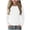 White, variant on Dursoulink Girls Long Sleeve Crew Neck Pullover Top for Girls, Slim Fit Knit Shirt with Polyester-Spandex Blend, Solid Color Casual Blouse, 5–16 Years