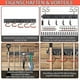 thumbnail image 4 of Tool Holder Garden Wall Mount,mohoo 64inch Garden Tool Hanging Tool Organizer Adjustable Storage System Garages With 4 Rails 16 Hooks Garden Tool Hold, 4 of 5