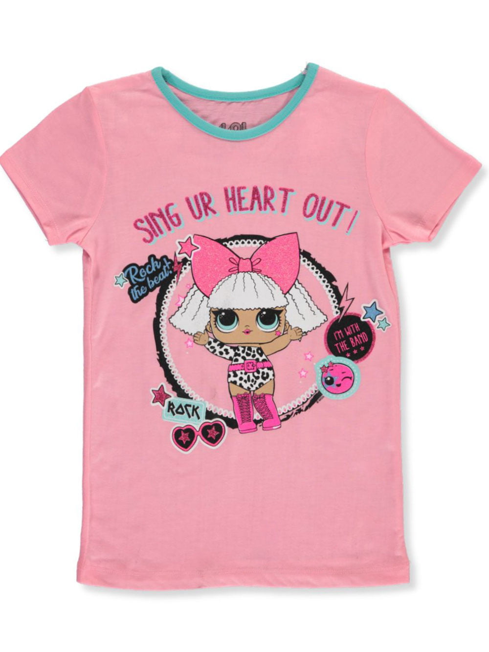 L.O.L Surprise! - LOL Surprise Girls' Diva Rock T-Shirt - pink, 4 - 5 ...