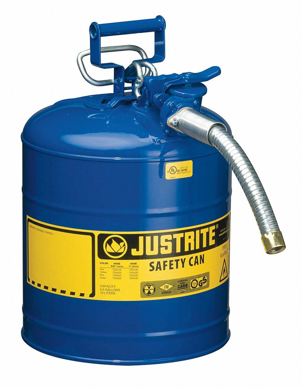 Justrite 14411 13 1/2 x 1 O.D Bolt-On Funnel Attachment For Type II Safety Can 