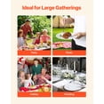 thumbnail image 6 of VEVOR Plastic Disposable Plates, 100 Pcs White Plastic Plates, Heavy Duty Plastic Plates with 50 Pcs 9.8 Inch Plastic Dinner Plates and 50 Pcs 7.5 Inch Plastic Dessert Plates, for Wedding and Party, 6 of 9