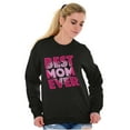 thumbnail image 3 of Cute Best Mom Ever Mother's Day Heart Women Plus Size Crewneck Sweatshirt Brisco Brands 2X, 3 of 5