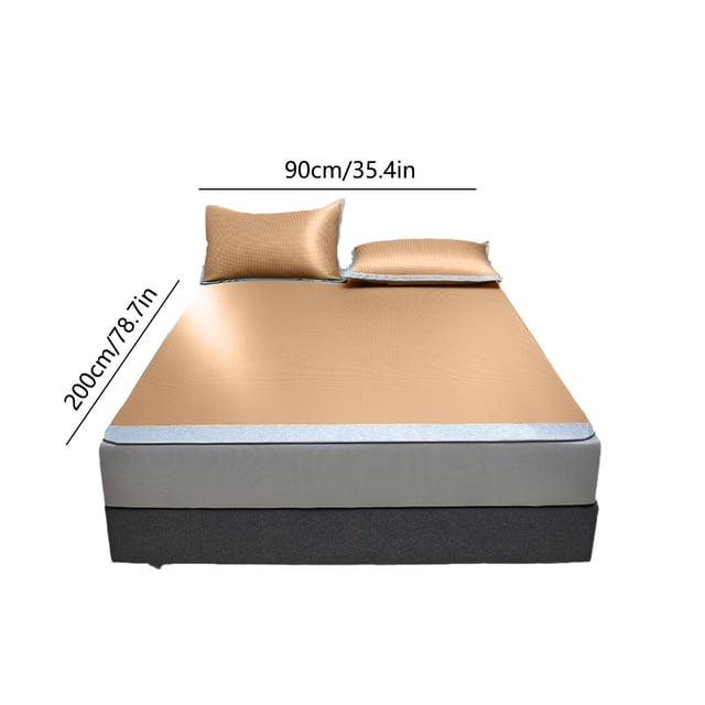 Birdeem Class A Ice Silk Cool Mat for Naked Sleeping in Summer Conditioning Mat Machine Washable Folding Mattress Cover Soft Mat