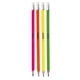 thumbnail image 4 of Lápices de Grafito Neón Kores 2HB Triangulares con Goma, Tubo 72 Piezas Colores Surtidos, 4 of 5