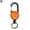 orange, variant on Heavy Duty Retractable Key Reel with Steel Cable for Fishing Gear, Backpacks, Keys, ID Cards - Carabiner Clip for Outdoor Use