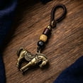 thumbnail image 4 of Elegant Horse Shape Keychain Bag Hanging Decoration Brass Organiser Ornament for Car or Purse Accessory, 4 of 12