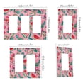 thumbnail image 2 of Yayeee Rocker Switch Wall Plate 1-Gang 4.6"x2.9" Home Decorative Outlet Cover, Pink Tropical Pattern, 2 of 6
