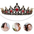 thumbnail image 3 of Masteelf Vintage Rhinestone Wedding Hairpiece Bridal Headdress Jewelry Accessory for Brides and Special Events, 3 of 8