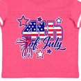 thumbnail image 4 of Inktastic 4th of July Fireworks Stars and American Flag Boys or Girls Toddler T-Shirt, 4 of 5