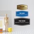 thumbnail image 2 of Signs ByLITA Fancy Por Favor Mantenga Cerrada la Puerta Sign (Navy Blue / White) - Large, 2 of 8