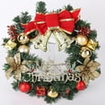 thumbnail image 2 of Pre-lit Artificial Christmas Wreath Christmas Wreath Xmas Garland Battery Operated LED String Lights Home Decor, 2 of 5