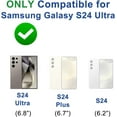 thumbnail image 2 of for Samsung Galaxy S24 Ultra 5G Case, Built-in 360° Ring Holder Metal Stand, Luxury Electroplated Plating Edge Shockproof Protective Phone Cover, Green, 2 of 9