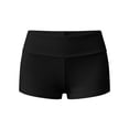 thumbnail image 2 of Cutuoiiu Women's Casual Solid Color Foldover Waist Shorts High Waist Stretchy with Pockets Summer Workout Daily Wear, 2 of 5