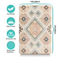 thumbnail image 5 of Boho Retro Floral Pet Feeding Mat-Absorbent Pet Placemat for Food and Water Bowl, with Waterproof Rubber Backing, Quick Dry Water Dispenser Mat for Dog and Cat (16"x24"), 5 of 7