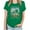 Green, variant on Fesfesfes Soft T Shirt Women's Fashion Printed Round Neck Short Sleeved Top Hort Sleeve Round-Neck Blouses Shirts Sweatshirt for Women 3XL(US:14)