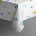 thumbnail image 5 of Floral Square Tablecloth 42x42in(107x107cm) – Waterproof Polyester Printed Table Cover, Wrinkle Resistant & Washable for Kitchen Dining Picnic Party Decor, Thanksgiving,Christmas, Spring,Flower, 5 of 6