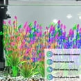 thumbnail image 3 of Plantas acuáticas artificiales para acuario, decoración de plantas de pecera de plástico, 10 piezas., 3 of 5