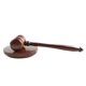 thumbnail image 1 of Mazo de juez de madera de nogal hecho a mano para subastas y uso legal., 1 of 5