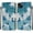 White Cloud + Blue Butterfly, variant on Compatible with iPhone 15 Wallet Case with Card Holder, Flip Pattern Painted PU Leather Kickstand Wrist Strap Shockproof Phone Case for iPhone 15, Blue Rose + Golden Butterfly