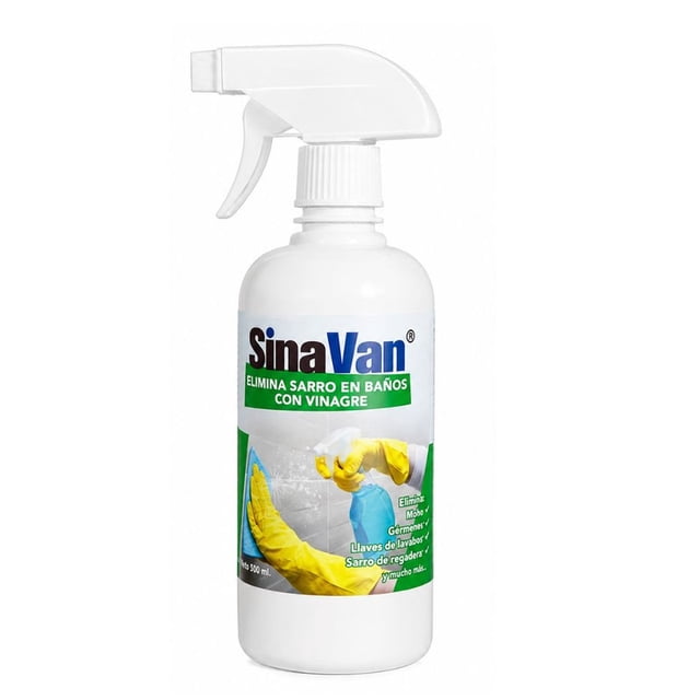 Elimina sarro , limpiador de baños SinaVan a base de vinagre 500ml