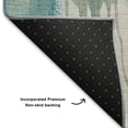 thumbnail image 5 of Addison Rugs Mayfield Premium Machine Washable Transitional Abstract Turquoise Rectangle Rug, 10' x 14', 5 of 6