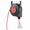 thumbnail image 6 of Retractable Extension Cord Reel 30FT, 16AWG/3C SJTOW - Heavy Duty Power Cord Reel with 3 Outlet, Automatic Retract System, 10A Circuit Breaker for Garage, Workshop, Outdoor Use, 6 of 6