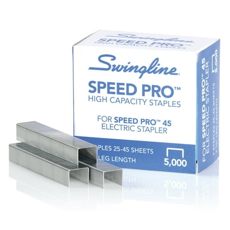 Swingline Speed Pro High Capacity Staples, 3/8" Leg Length, 210 Per Strip, 5,000 Per Box