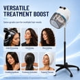 thumbnail image 2 of SuperDeal Adjustable Hooded Hair Dryer, Freestanding 1300W Rolling Bonnet Dryer with Temperature Control, White, 2 of 11