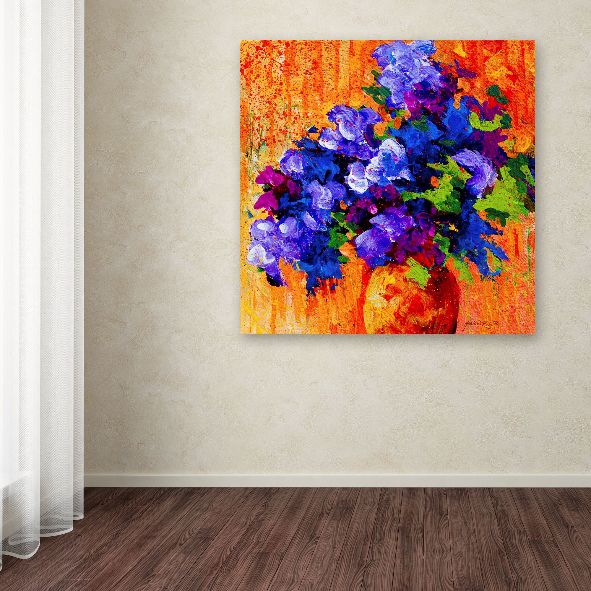 Trademark Fine Art 'Abbouquet' Canvas Art by Marion Rose