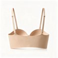 thumbnail image 5 of Women's Strapless Front Closure Push Up Bra, Non- Removable Straps, Wireless Seamless, 5 of 8