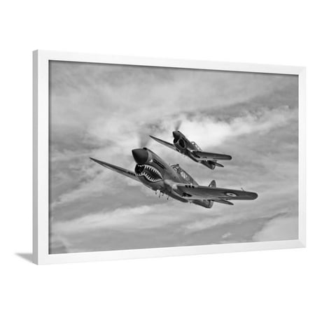 Two Curtiss P-40 Warhawks in Flight Near Nampa, Idaho ...