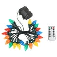 thumbnail image 2 of Luces C9 LED Cadena de luces navideñas 164 pies 20 LED Impermeable C9 Luces navideñas de fresa para exterior Interior Exterior Patio Decoración de fiesta de boda ANGGREK Otros, 2 of 8