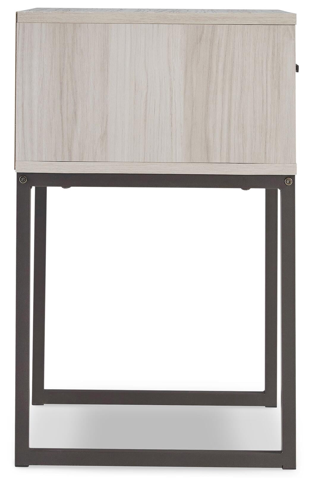 Signature Design by Ashley Contemporary Socalle 1 Drawer Nightstand, Light Natural
