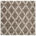 thumbnail image 6 of SAFAVIEH Hudson Franklin Geometric Diamonds Shag Area Rug, Grey/Ivory, 5' x 5' Square, 6 of 7
