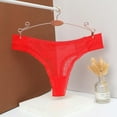 thumbnail image 4 of B91xZ Culottes Bikini pour Femmes Beyondsoft Taille Basse sous-Vêtements, m Rouge, 4 of 5