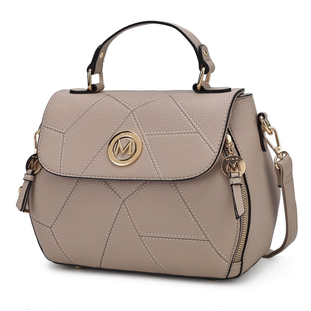 Bolso satchel de piel vegana