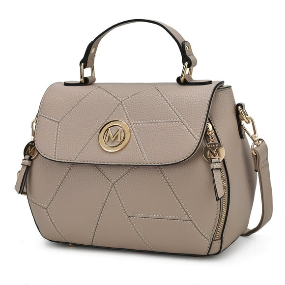 Bolso satchel de piel vegana