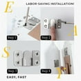 thumbnail image 6 of CoreLiving Z Brackets for Hanging, Interlock Flush Mount Picture Frame Hardware, Secure Wall Hanging Clips for Heavy Artwork, Mirror and Gallery Wall in Home or Commercial Use, 6 of 8
