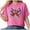 Hot Pink, variant on TOWED22 Halloween Shirt for Women Cute Ghost Vintage Graphic Halloween Tshirt for Party Short Sleeve Fall Shirt(Khaki,M)