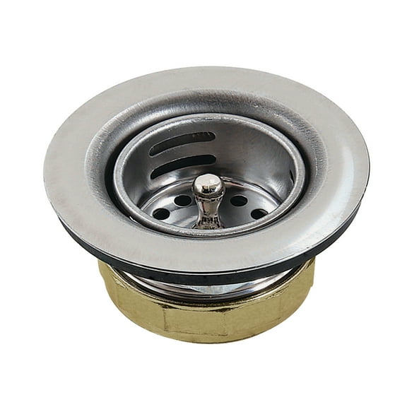 Kingston Brass K461 Stainless Steel Bar Sink Basket Strainer in Brushed