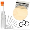 thumbnail image 1 of Patchmaker 2.0 Kit, Loom Knitting Kit, Patch Kit Weaving Loom, Mini Portable Patch Darning Loom Kit, Patchwork Weaving Tool Set for Quickly Sewing Repair, Loom Knitting Kit for Beginners(42 Needles), 1 of 12