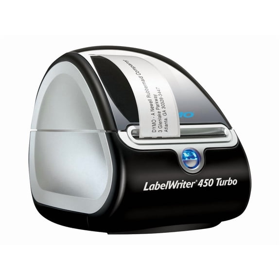 Restored DYMO LabelWriter 450 Turbo 1752265 High-Speed Direct Thermal Label Printer  Professional Desktop Printer for Shipping, Barcode, and File Labels (Refurbished)