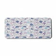 thumbnail image 1 of Floral Computer Mouse Pad, Abstract Dreamy Illustration of Flowers and Butterflies Swirling Design Branches, Rectangle Non-Slip Rubber Mousepad X-Large, 35" x 15", Multicolor, by Ambesonne, 1 of 2
