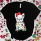 thumbnail image 2 of Camisetas divertidas de Bulldog Francés con diseño de árbol de perro, ropa femenina con gráfico de amante de los perros Y2k, ropa informal estilo Hip Hop, camisetas de manga corta, 2 of 5