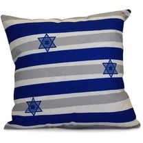 Simply Daisy 16" x 16" Star Stripes Stripe Print Pillow